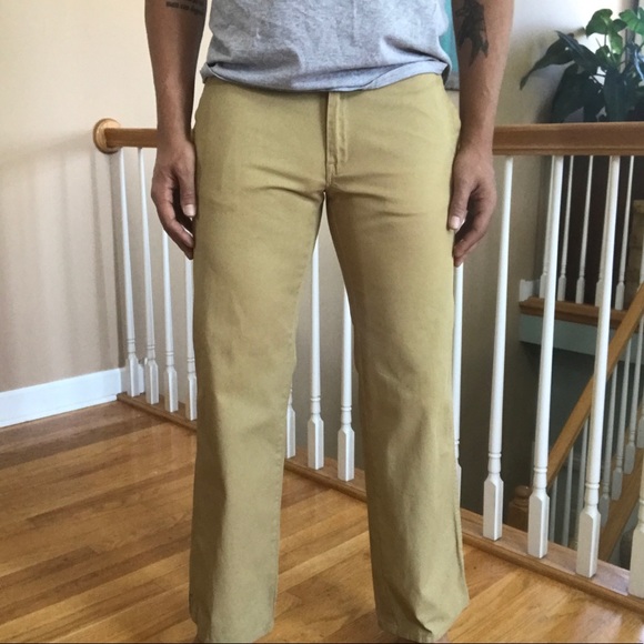 Diesel Other - Diesel Waxed Denim Twill Olive Khaki Pants Italian